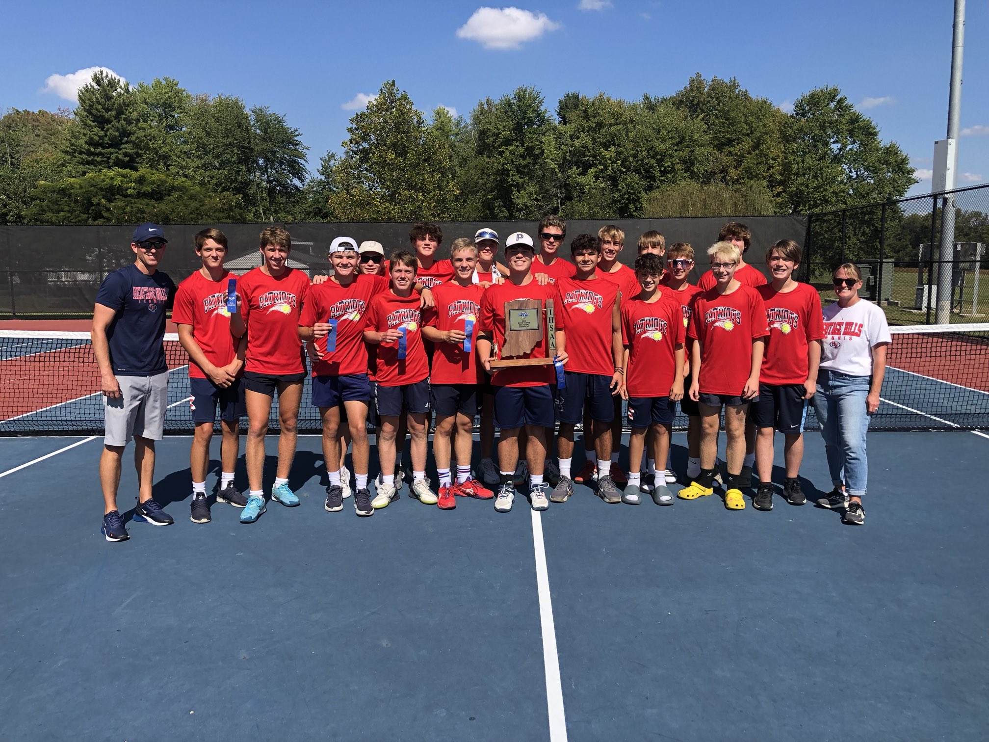 Heritage Hills Boys Tennis Wins IHSAA Sectional